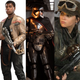 Poe, Finn, Captain Phasma, Jyn Erso, and Cassian struggle to keep their guns awake.